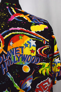 90s Vibrant Planet Hollywood Print Shirt