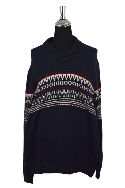 Nautica Brand Shawl-neck Knitted Jumper