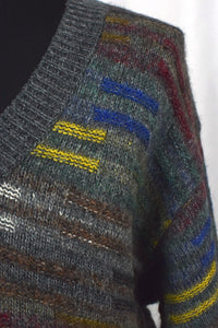 Colourful Striped Knitted Jumper