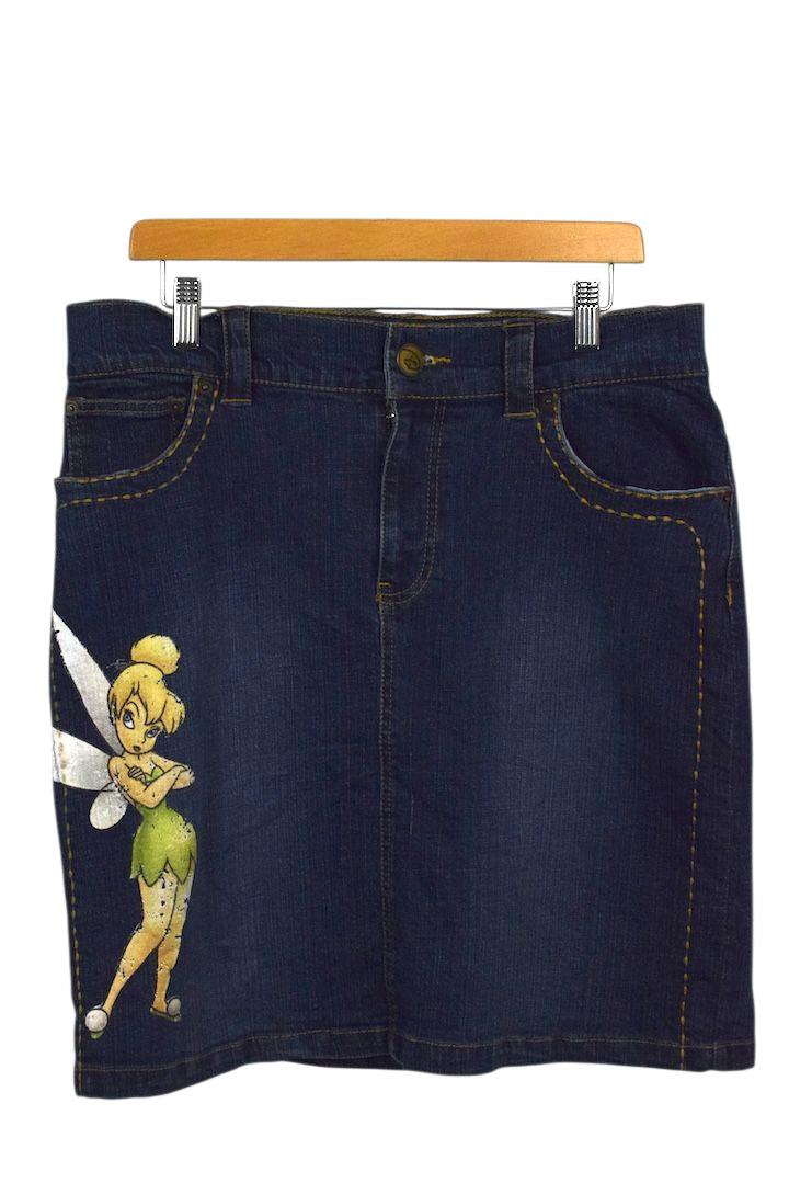 00s Tinkerbell Denim Skirt