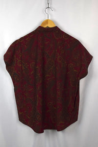 Reworked Paisley Sleeveless Top