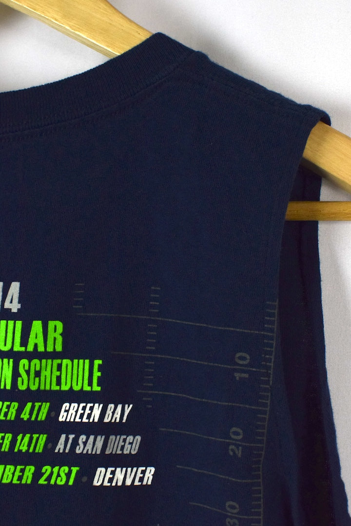 2014 Reworked Seattle Seahawks Crop T-shirt