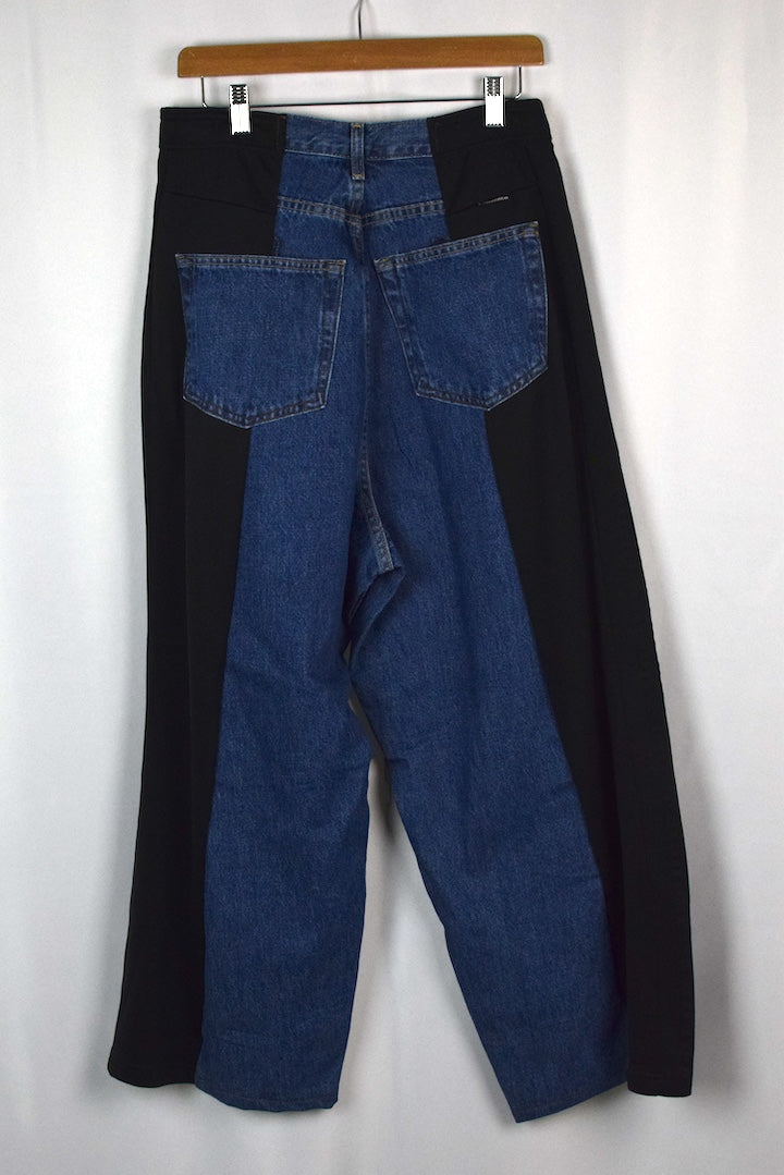 Reworked Adidas Brand Track-Jeans
