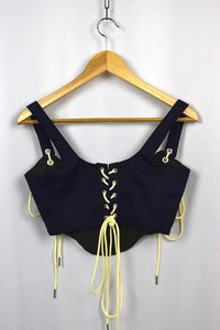 Reworked Nike Brand Corset Style Top