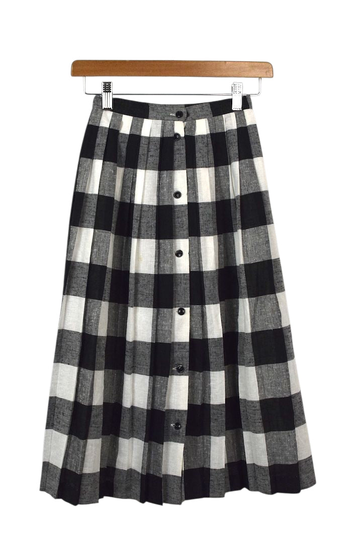 Reworked Checkered Skirt