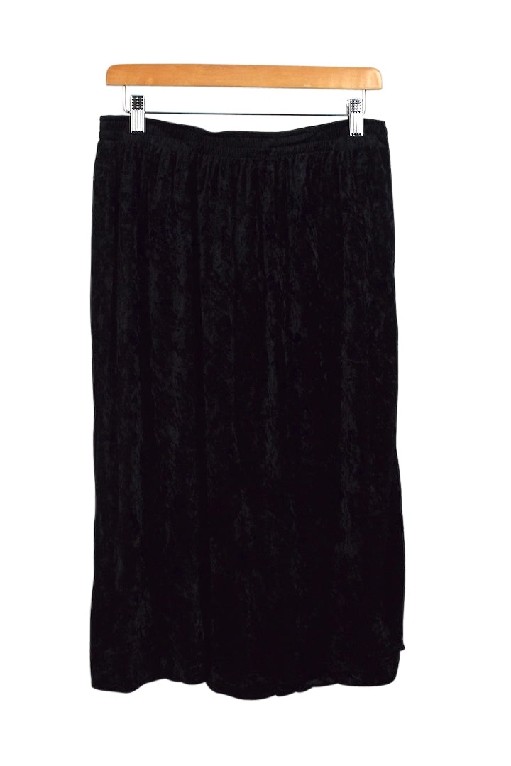Black Velvet Skirt