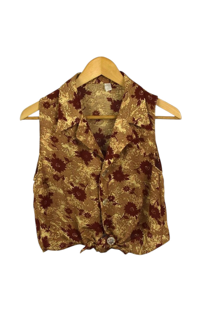 Reworked Floral Print Blouse