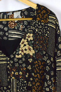 Basic Editions Brand Floral Print Top