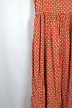 Load image into Gallery viewer, Orange Floral Print Dress
