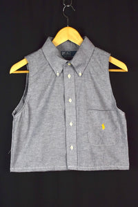 Reworked Ralph Lauren Brand Crop Top