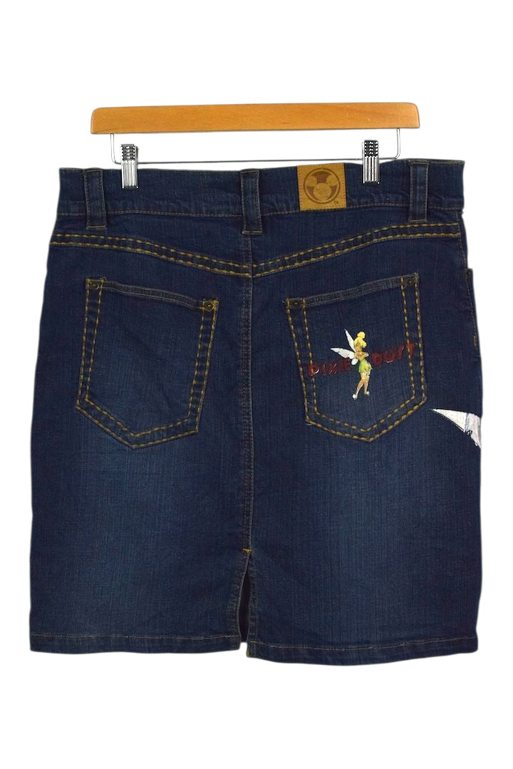 00s Tinkerbell Denim Skirt