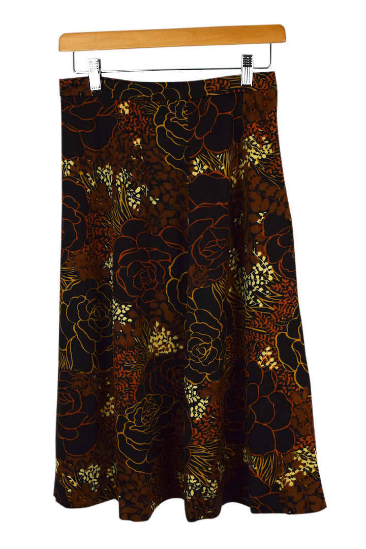 Reworked Floral Print Skirt