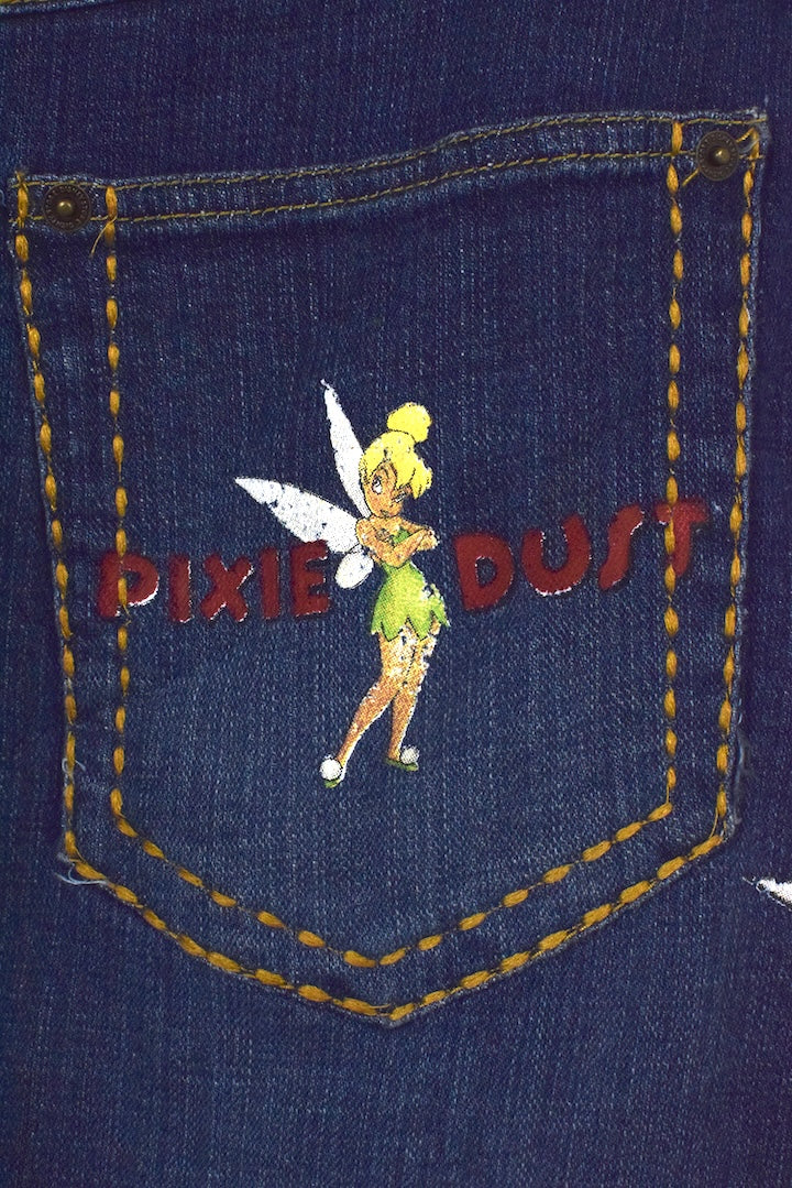 00s Tinkerbell Denim Skirt