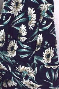 Reworked Floral Tie Up Top