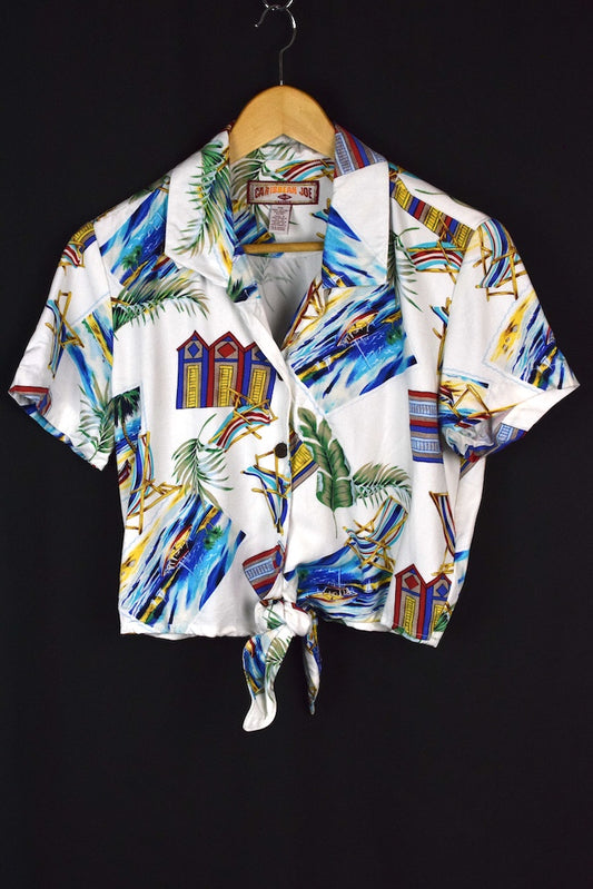 Tropical Holiday Tie-Up Top