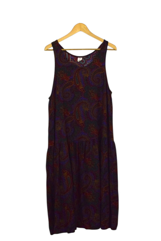 80s/90s Paisley Print Dress