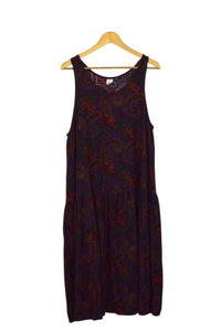 80s/90s Paisley Print Dress