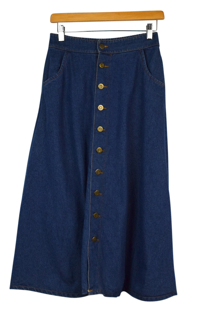 Reworked Denim Skirt