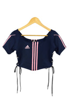 Load image into Gallery viewer, Reworked Adidas Cropped Top
