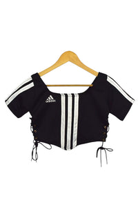 Reworked Adidas Brand Crop Top