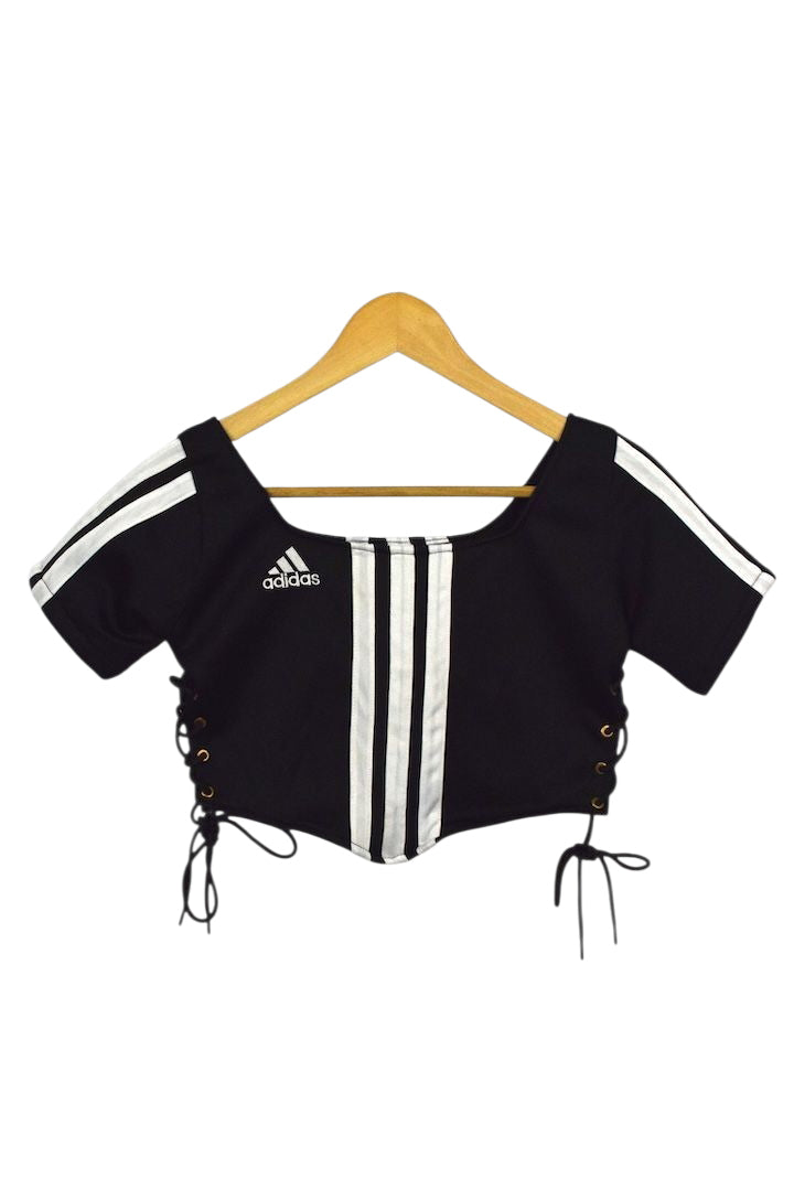 Reworked Adidas Brand Crop Top