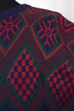 Load image into Gallery viewer, Diamond Pattern Knitted Jumper

