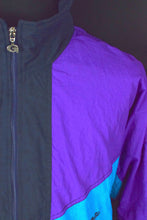 Load image into Gallery viewer, Black and Purple Spray Jacket
