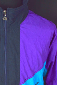 Black and Purple Spray Jacket