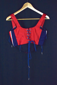 Reworked Nike Brand Corset Top