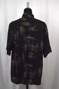 Abstract Checkered Print Shirt