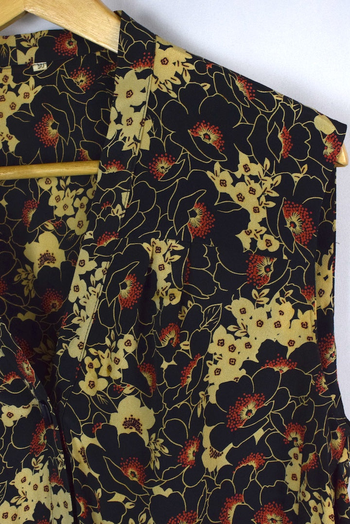Reworked Floral Print Blouse