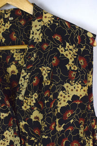 Reworked Floral Print Blouse