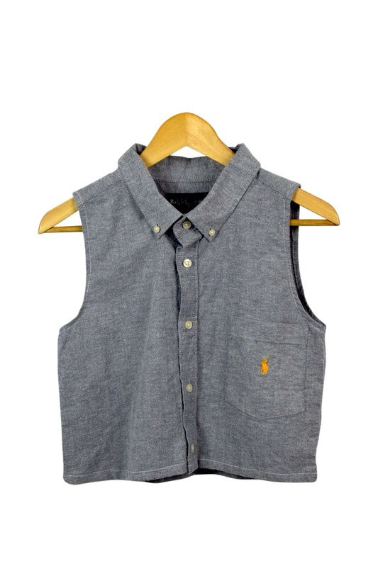 Reworked Ralph Lauren Brand Cropped Top
