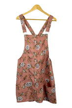 Load image into Gallery viewer, Rose Print Short Denim Overalls
