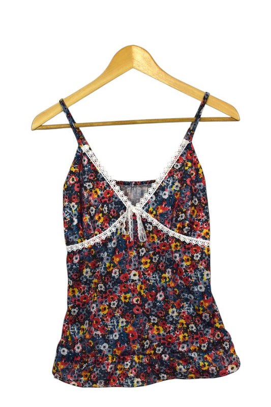 Reworked Floral Print Top