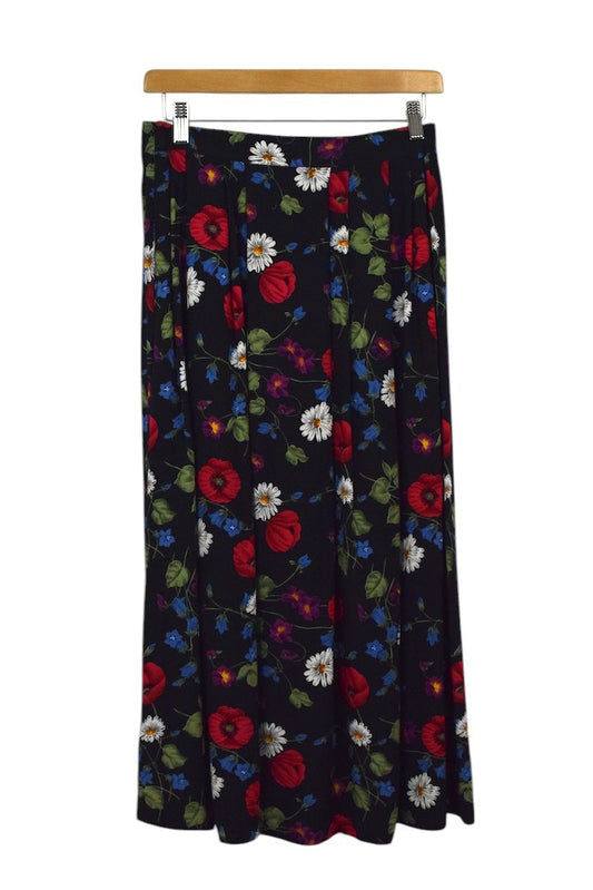 90s Sag Harbor Brand Floral Prink Skirt