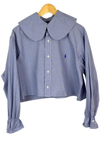 Reworked Cropped Ralph Lauren Brand Top
