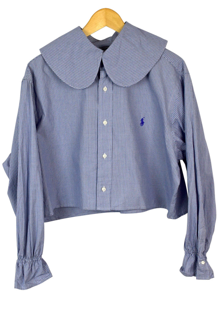 Reworked Cropped Ralph Lauren Brand Top