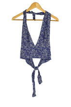 Load image into Gallery viewer, Reworked Floral Print Tie-Up Top
