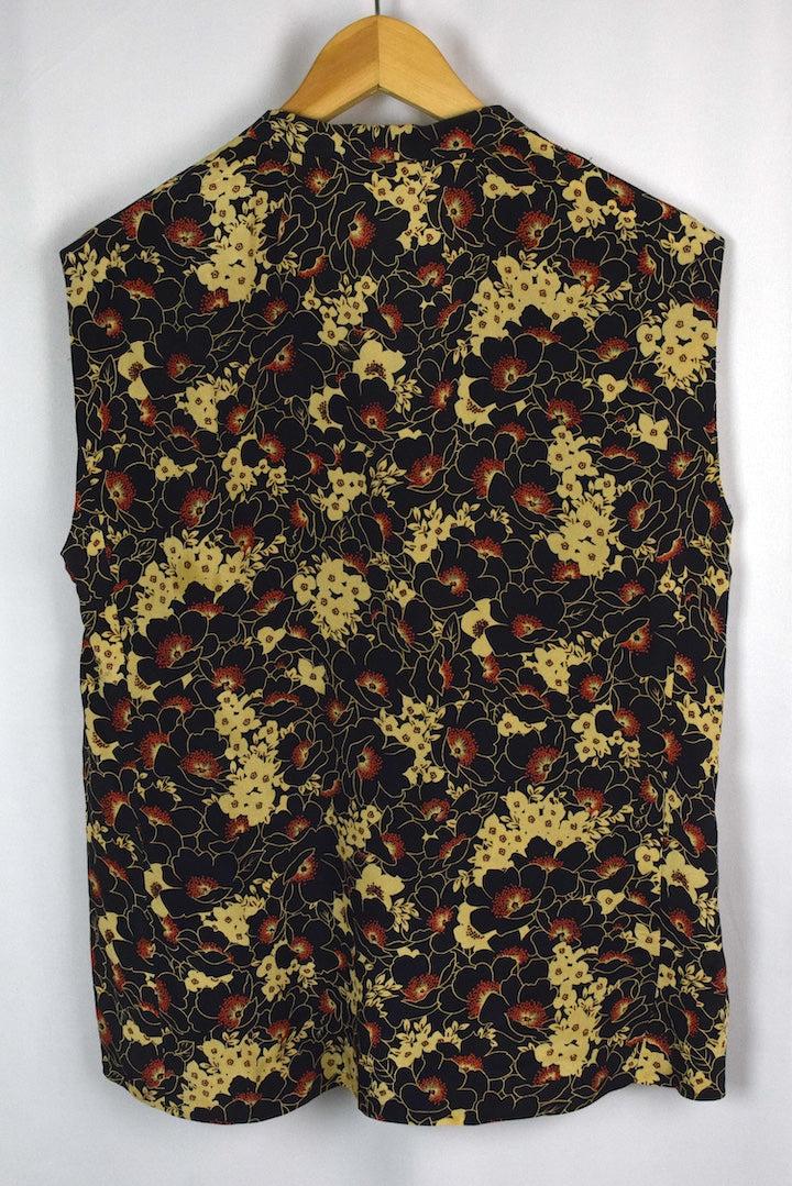 Reworked Floral Print Blouse