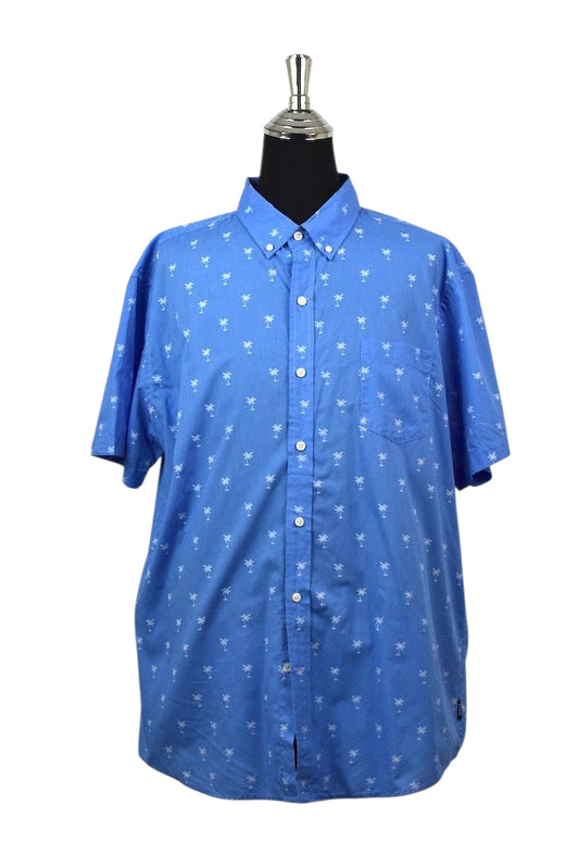 Izod Brand Palm Tree Print Shirt