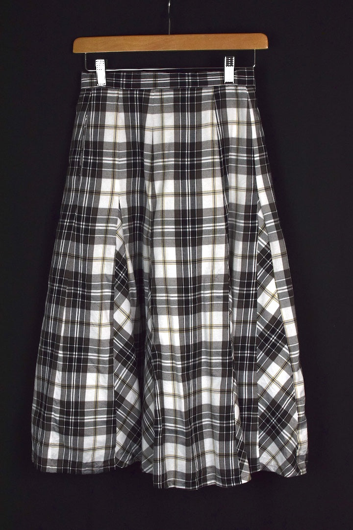 Reworked Checkered Skirt