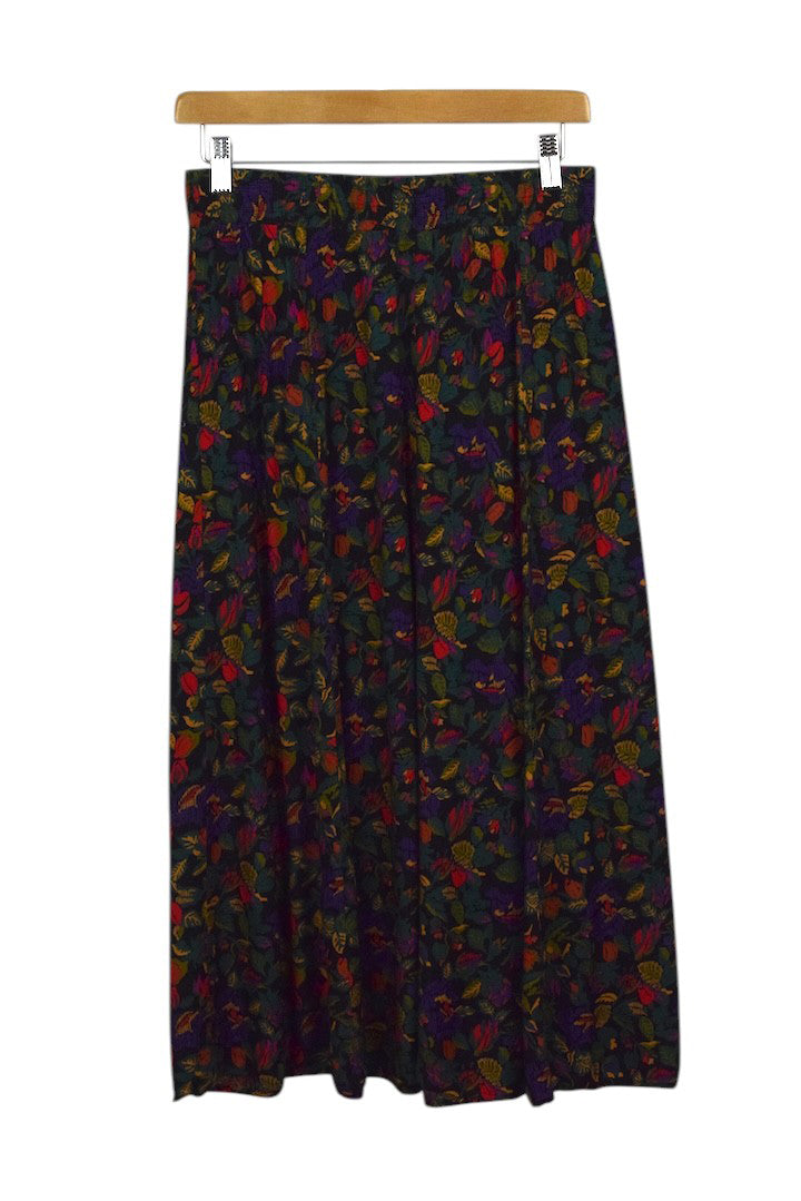 80s/90s Norton McNaughton Brand Floral Print Skirt