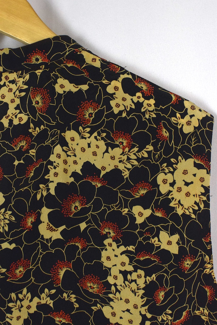 Reworked Floral Print Blouse