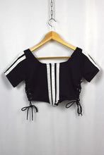 Load image into Gallery viewer, Reworked Adidas Brand Crop Top

