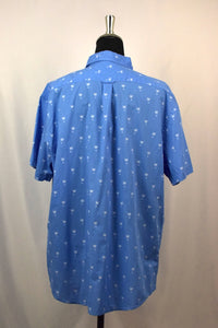Izod Brand Palm Tree Print Shirt