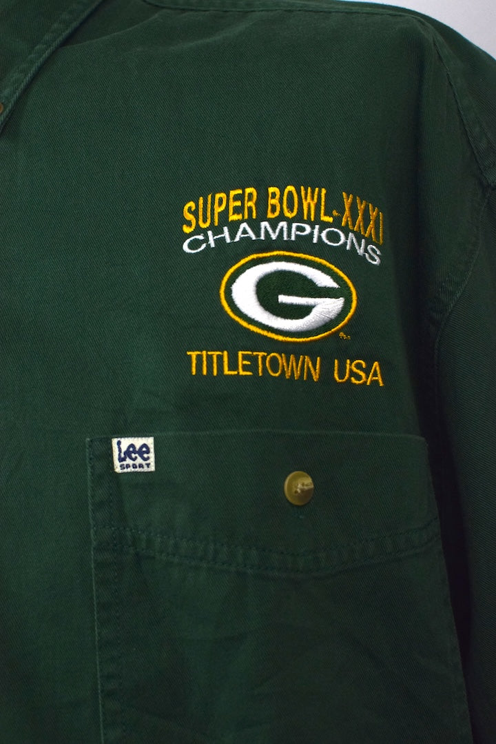 1996 Green Bay Packers NFL Denim Shirt