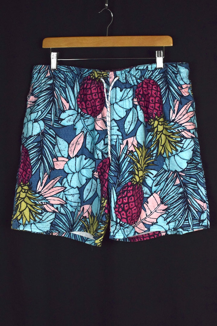 Pineapple Print Board Shorts