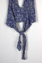 Load image into Gallery viewer, Reworked Floral Print Tie-Up Top
