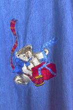 Load image into Gallery viewer, Teddy Bear Wrapping Denim Top

